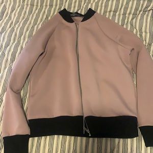 Mauve pink bomber jacket